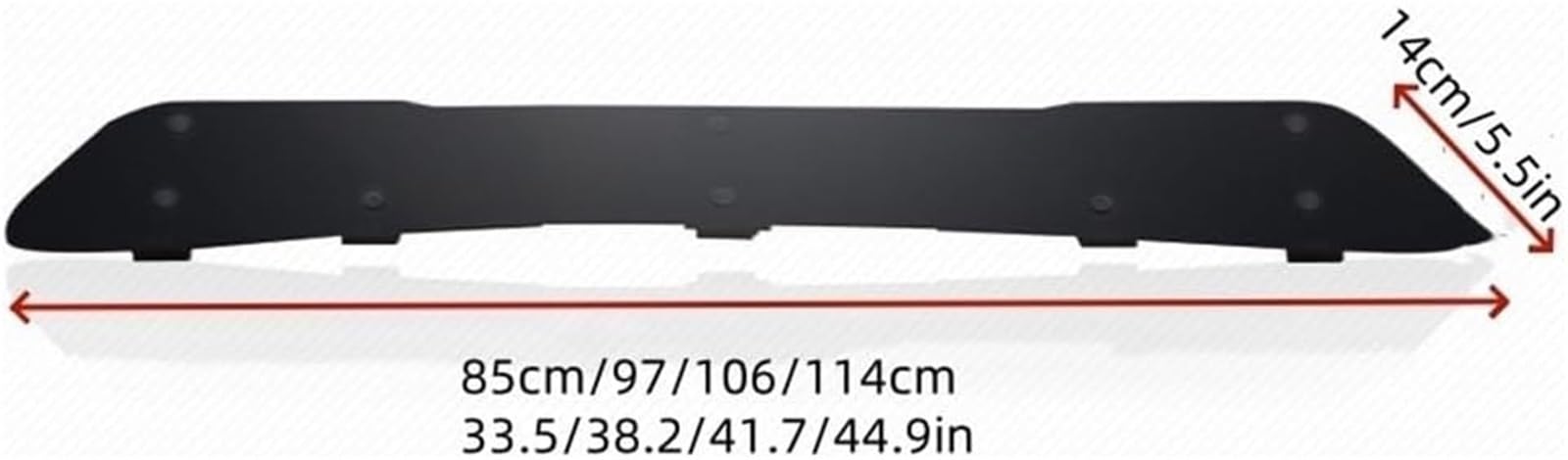 Moderner Dachwindabweiser, Dachgepäckträger-Windschutzscheibenabdeckung, Geräuschreduzierender Dachgepäckträger-Luftabweiser, (114 cm - 44,9 Zoll)(85cm-33.5in)