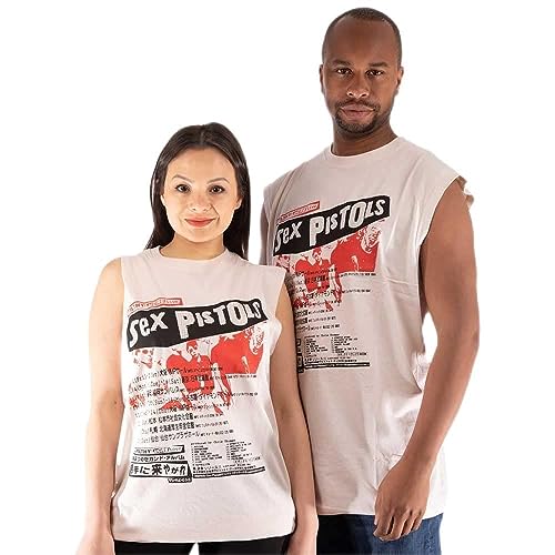 The Sex Pistols Tricot De Corps Top Filthy Lucre Nouveau Officiel Homme Natural Size S