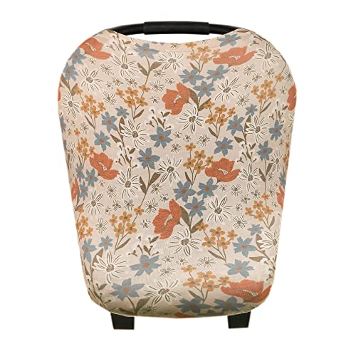 Image of Copper Pearl Multi-Use Cover: Car Seat Covers, Nursing Cover, and Stroller Cover for Sun - Stretchy Fabric, All-Season Use, Stylish Designs, Easy Access for Moms - Eden