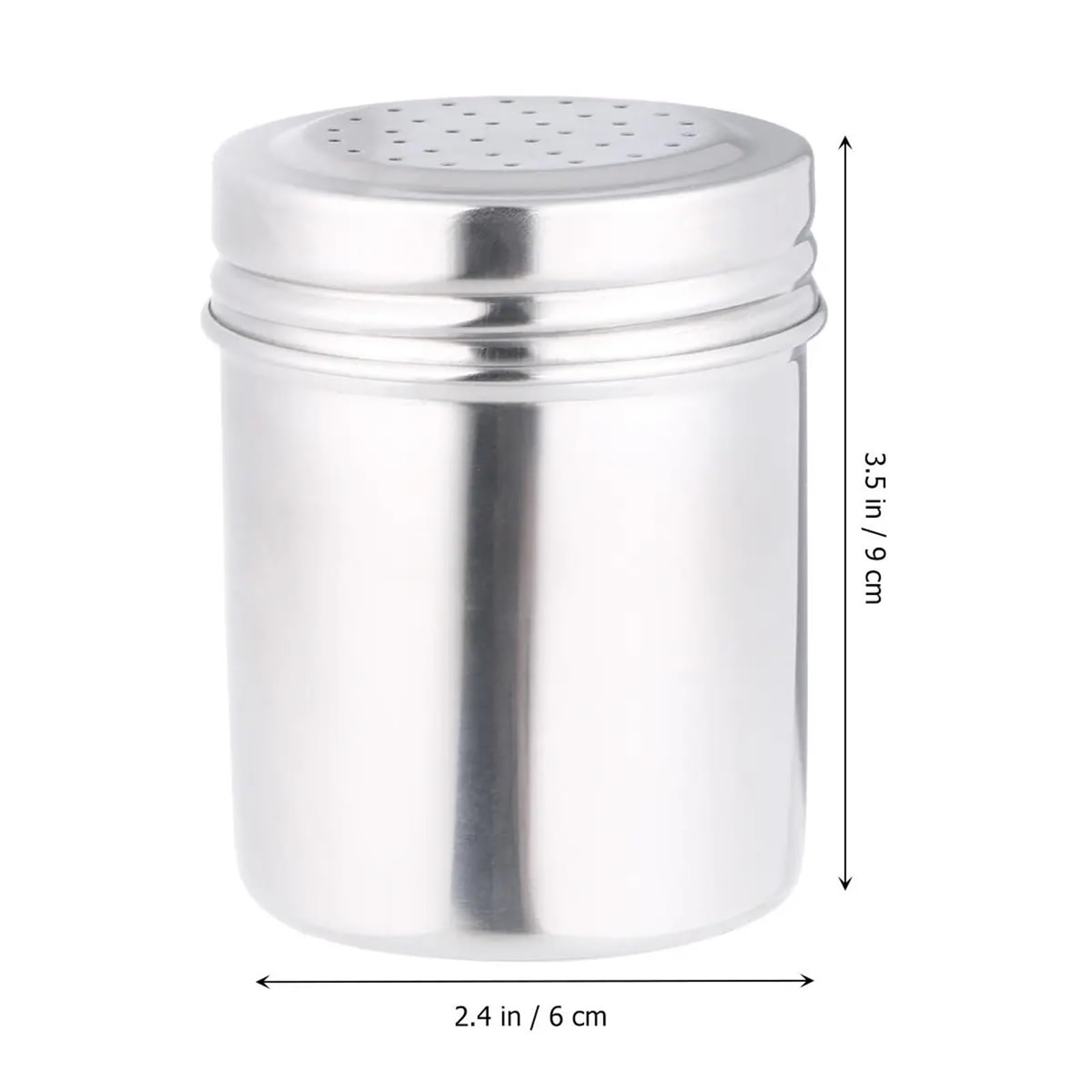 Tarros de condimentos Acero Inoxidable 3 Piezas para Casa | Coctelera grande for polvo, especias, sal, pimienta, cocina, coctelera