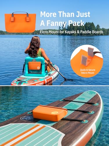 Image of niphean IPX7 Waterproof Fanny Pack, Magnetic One-Hand Closure Dry Bag