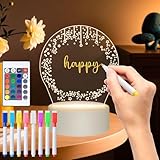 Idota Geburtstagsgeschenke für Mädchen, Geschenke für Mädchen, Freundin, Mama, Frau, Schwester, Kinder, Nachttischlampe Mit Led Letterboard Weihnachtsgeschenke Nachrichtentafel, 3d Nachtlicht