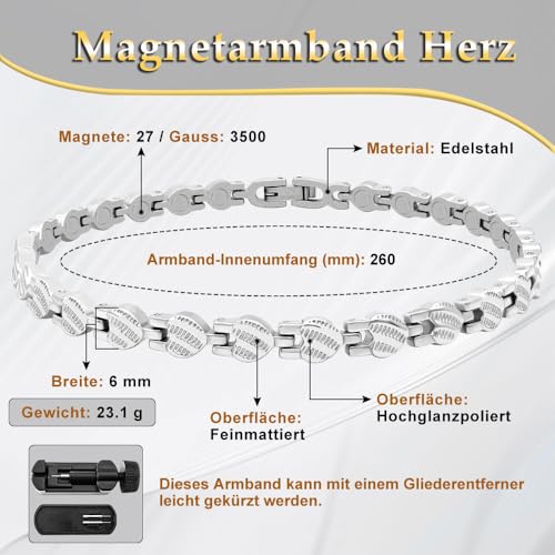Bracelet magnétique pour homme JEROOT modèle A vert confortable