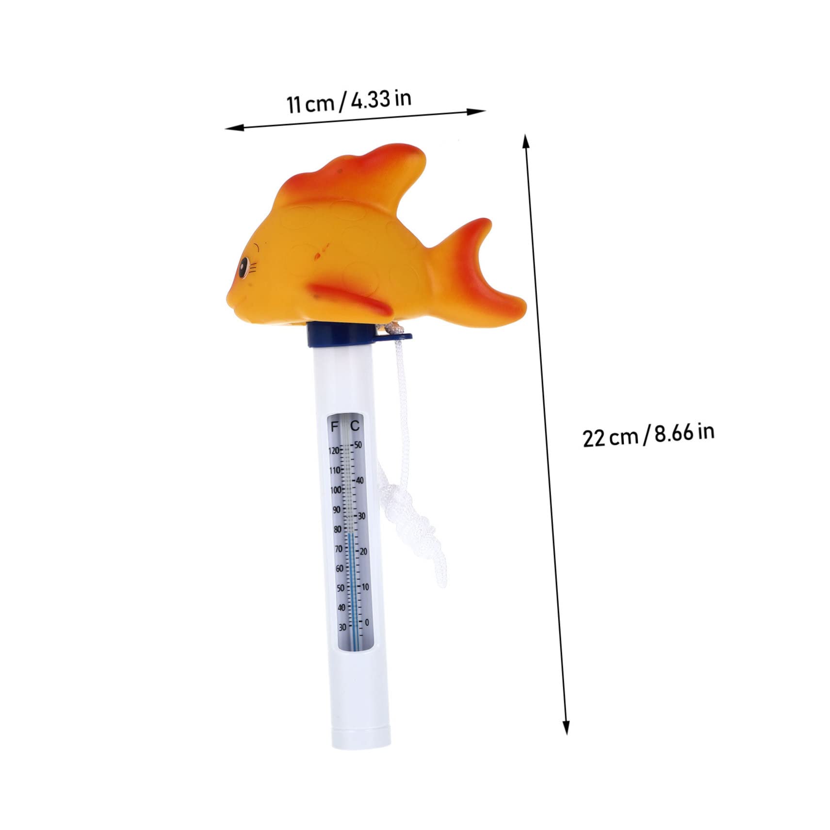AUNGCSH Termometro Galleggiante Per Piscina A Forma Di Cartone Animato – 2 Pezzi, Rosa, Con Scala °C E °F, In PVC Resistente, Per Piscine, Vasche E Acquari - 5