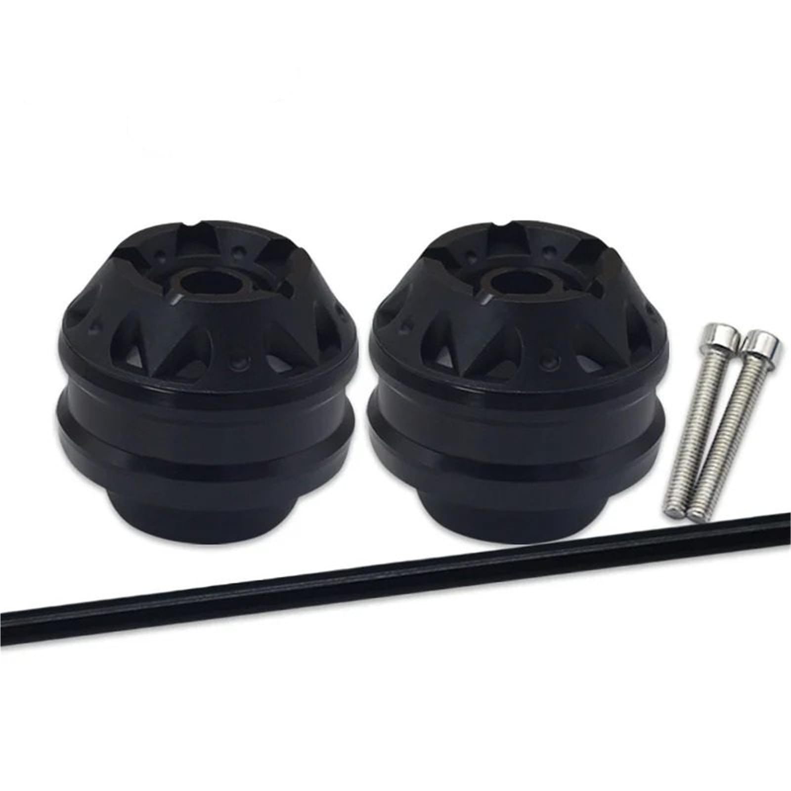 Dla GSXS950/1300R HAYABUSA GSX-8S-8R Osłona motocyklowa Crash Sliders Cap | Osłona przedniego i tylnego widelca motocykla Osłona koła Crash Sliders Cap(Front Black)