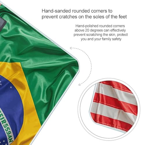 Báscula Digital para Baño con Bandera Americana y Brasileña miniatura 4