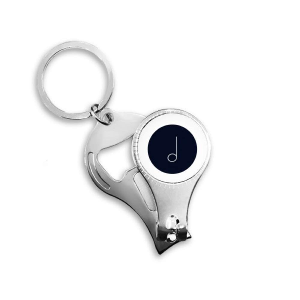 Pince à ongles noire White Music Mim Notes accessoire manucure design musique