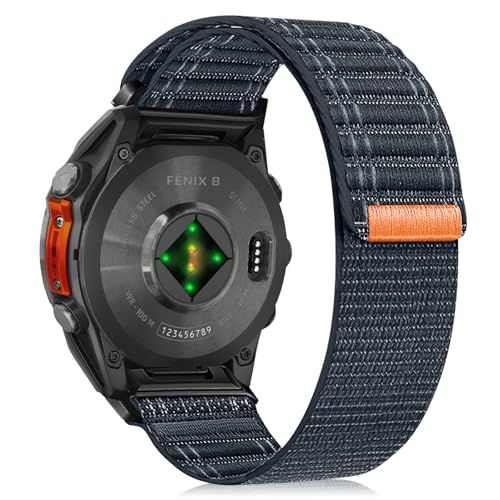 RosMank 26mm Quickfit iC oh Garmin Fenix 8 AMOLED 51mm/7X Pro/7X/6X Pro/6X ΉAg^pXgbv Enduro 3/Descent Mk3i/Instinct 2X/Ta