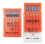 DREAMSTITCH 990311000 10 PCS Blue Tip Blue Stitch Needles Size 11 Number 990311000 for Janome 990311000