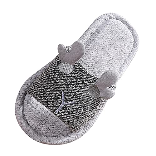 Girls Sandals Children Slippers Children Linen Slippers Indoor Home Cotton And Linen Soft Sole Girls Comfy