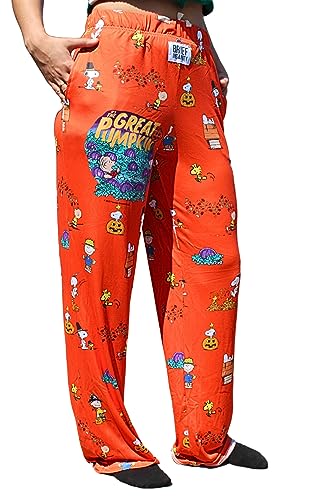 Snoopy Lounge Pajama Pants - Loose-Fit, Comfy, Halloween Wear - Snoopy Unisex Great Pumpkin Sleep Bottoms4