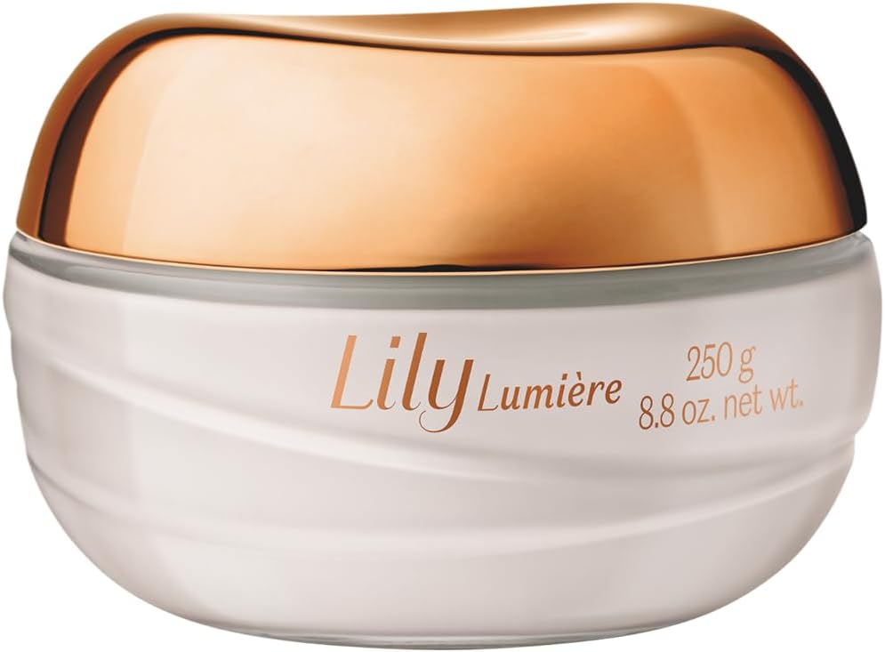 O Boticário Lily Lumiere Satin Body Cream - 250g, 48-Hour Hydration, Skin Moisturizer, Floriental Woody Fragrance, Cruelty-free, Made in Brazil