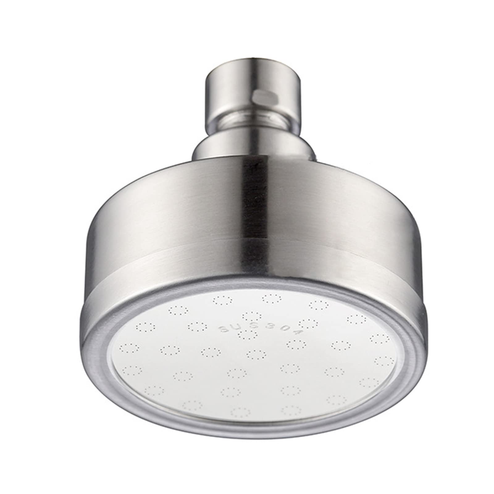 Buxuaaaa Multicolor Bathroom Pressurized Spray Shower Multi-Angle Rotating Top Spray Shower Round Rainfall Showerhead Parts High Pressure Showerhead