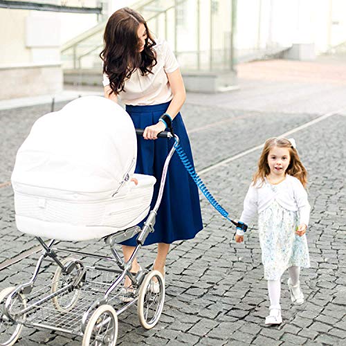 Image of Anti Lost Toddler Wrist Link with Adjustable Wrist Bands, Keeps Children Close & Secure, 1.5m Strong Anti-Lost Cord, Multicolor