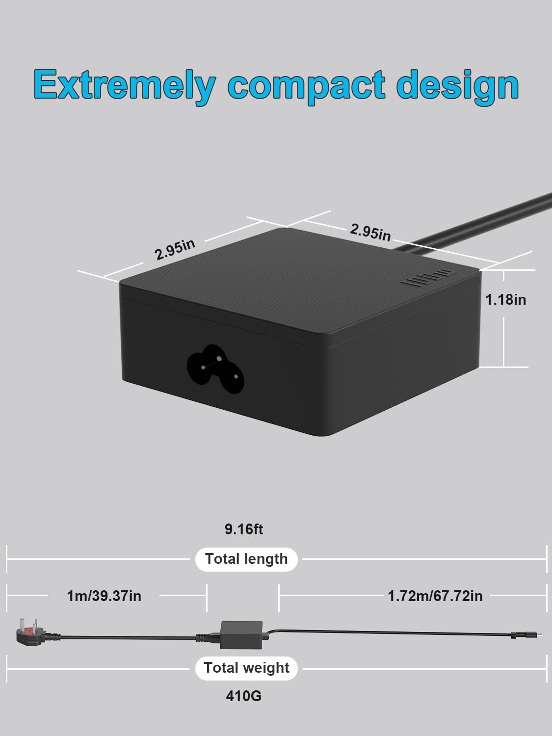 HSXIRQA 100W 65W USB C Charger for Asus ROG Ally X Z1, Flow X13