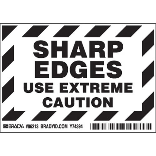Brady 86213, Machine/Equipment Label, (15 Packs of 5 pcs)