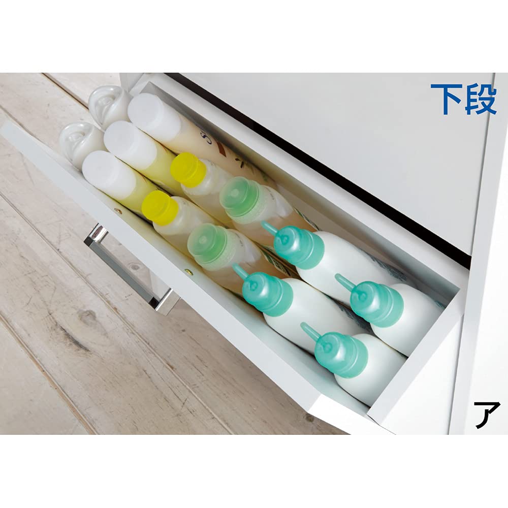 Amazon｜家具 収納 トイレ収納 洗面所収納 薄型フラップ収納チェスト 