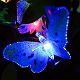 Solar String Light, ELINKUME RGB Beautiful Butterfly LED String Light,12ft Muti-...