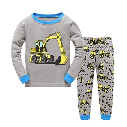 Tkiames Jungen Schlafanzug Langarm Herbst Winter Kinder Nachtwäsche Pyjama Sets 98 104 110 116 122 128 134