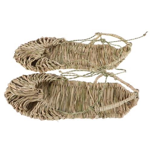 Gatuida Natural Woven Grass Shoes for Summer Use Breathable Retro Style Sandals Handwoven Craftsmanship for Men and Women Versatile Indoor and Outdoor Footwear
