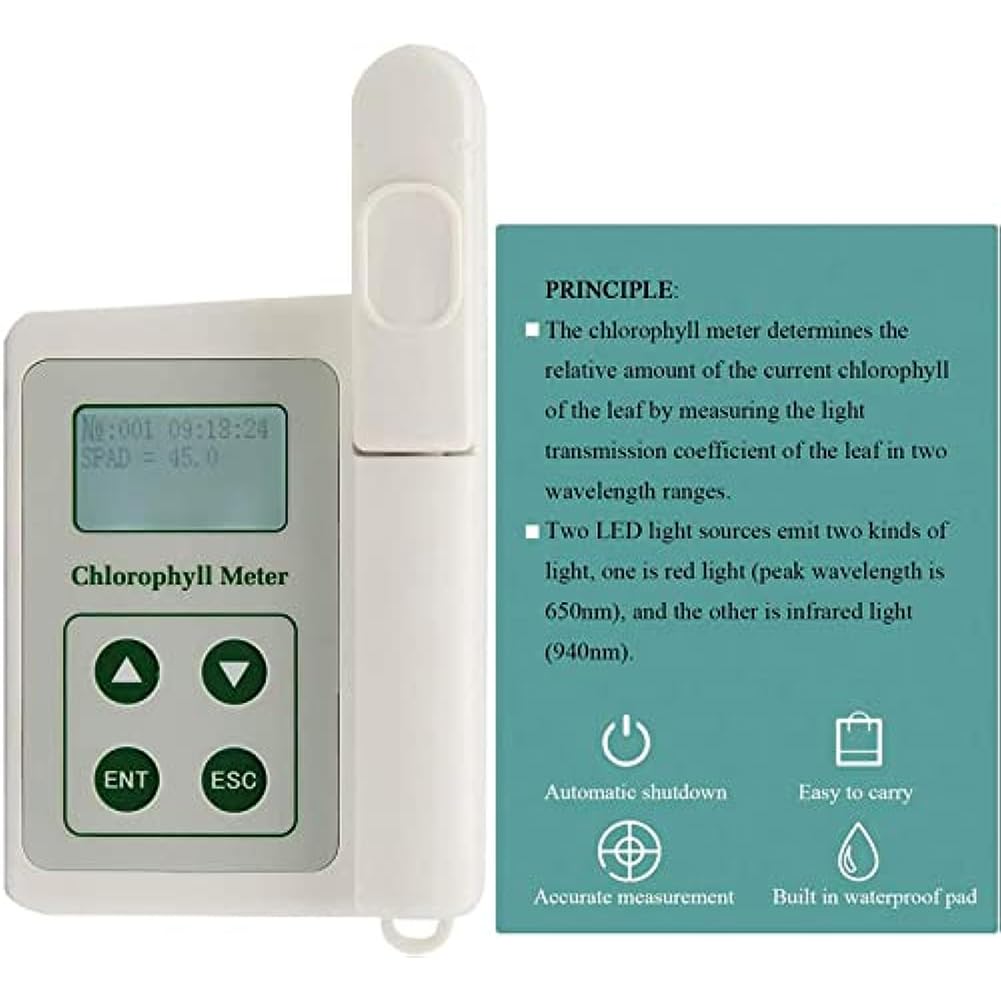 Analyseur portatif de chlorophylle pour tester la zone de mesure de la chlorophylle de 0,0 à 99,9