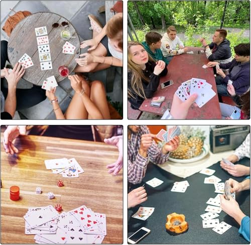 Ethlomoer 3er-Pack kleines Spielkarten-Deck mit Standard-Pokerkarten, perfekt für Reisespiele und Partys, Miniatur-Geschenk für Kartenspieler in Großbritannien – Bild 5