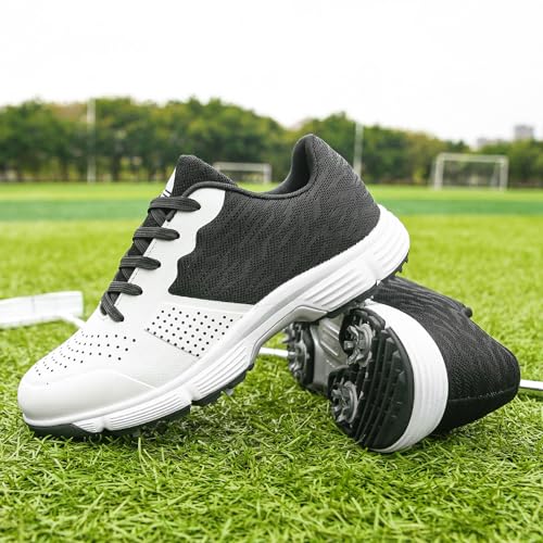 Image of Waterproof Professional Golf Shoes Men Spikes Golf Sneakers Male Outdoor Anti Slip Walking Footwears