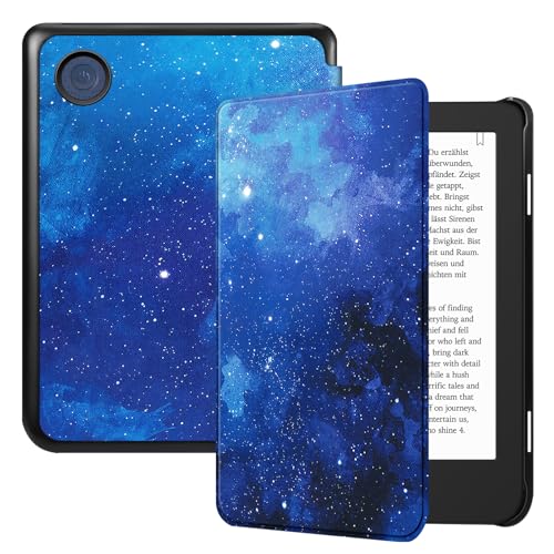 Fintie Hülle für Tolino Shine Color/Shine 5/4 & Kobo Clara Colour/Clara BW/2E eReader - Ultradünne Hülle mit Auto Schlaf/Wach und Magnetverschluss Sternenhimmel
