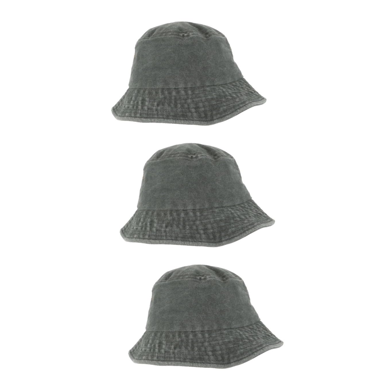 minkissy Cappello da Spiaggia con Protezione Solare A Larga da Uomo Nero Estivo da Barca A Rana Nero da Uomo da Surf Estivo in Cotone Lavato
