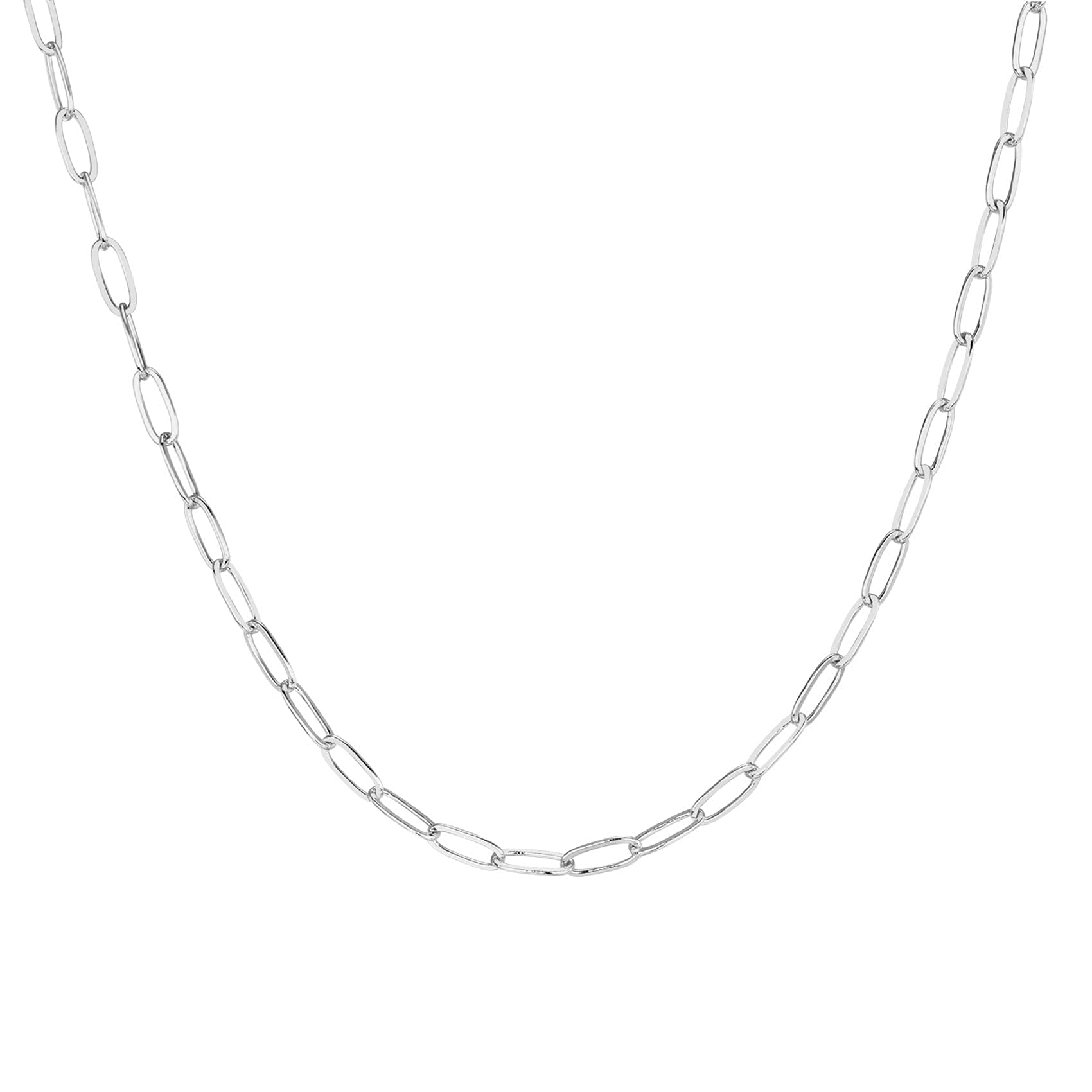 PAVOI 14K Gold Plated Curb Paperclip Box Sphere Bead Snake Herringbone and Figaro Chain Adjustable Necklace