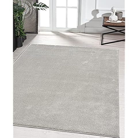 Alfombra de diseño Marley Elegante para Sala de Estar en Plata Cover