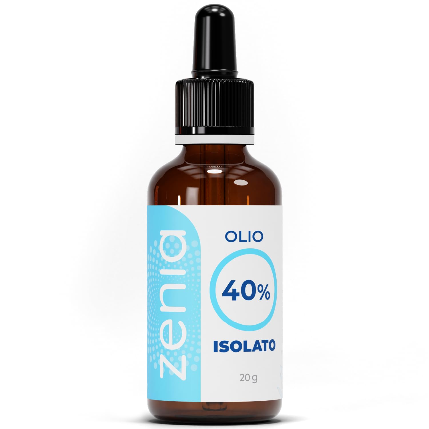 Zenia Olio 40% Isolato - Ideale per Rilassarsi, Anti-stress, Calmare l'ansia e per Gestire il sonno (30 ML)