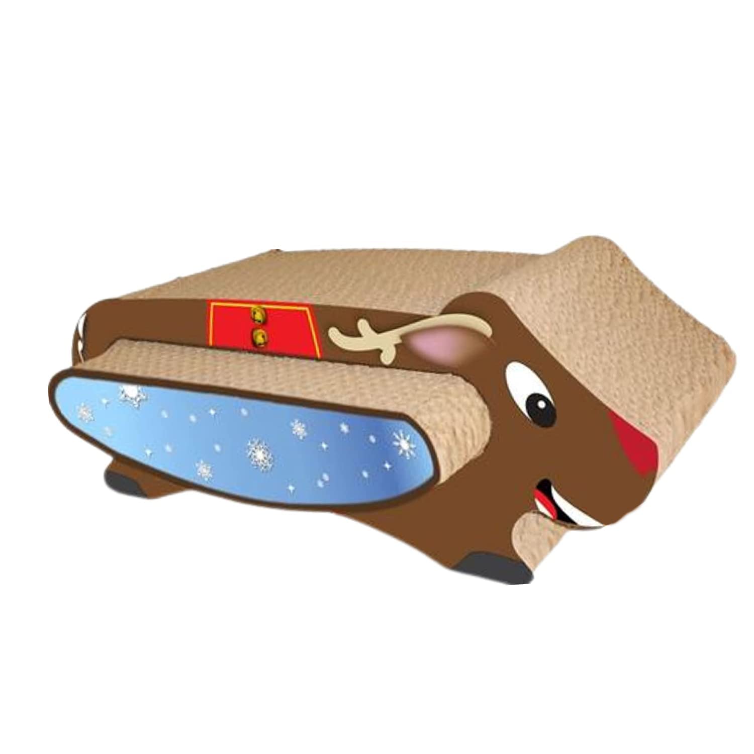 SmartyPet Cat Scratcher Cardboard 2 in 1 Reversible Scratching Pad Recyclable Corrugated Scratch Toy with Mouse Shape Cat Scratch Lounge for Furniture Protection Scratch Board for Sweet Cats (B09KRZ8MRN) Amazon Price History, Amazon Price Tracker
