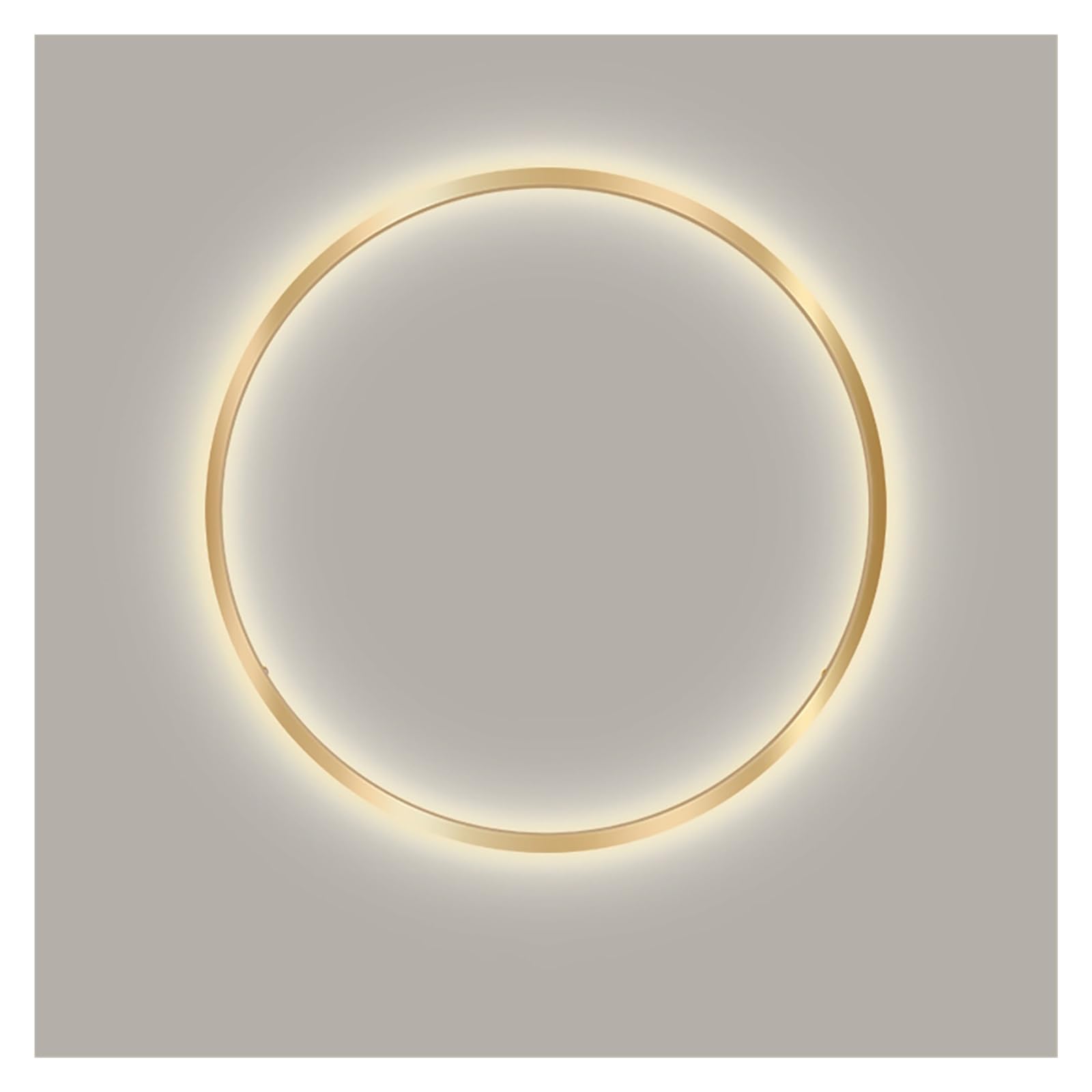 OZBMA Indoor Circular Wall Sconce Modern Simple Ring Light LED Dimmable Bedside Lamp for Living Room Bedroom Office Staircase(80cm/31.49in) (size_name 60cm/23.62in)