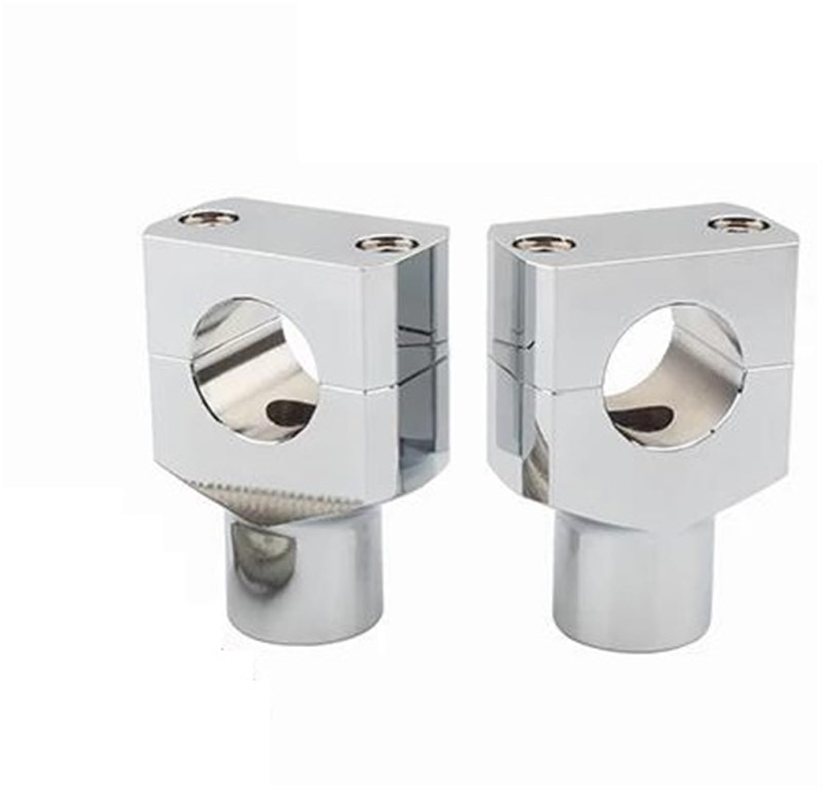 Hdhcscagh 25Mm Chrome1 For Cbr 1" 25 Mm Motorcycle Heightening Fixed Clamp Handlebar Risers Kit Mount Handlebar Clamps Risers(25Mm Chrome1)