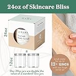 Bare Botanics Coconut Vanilla Body Scrub 24oz | Made in Madison, WI | All Natural Sea Salt Exfoliator w/ Skin Loving Moisturizers | Vegan & Cruelty Free | Gift Ready Packaging w/ a Cute Wooden Spoon - Image 2