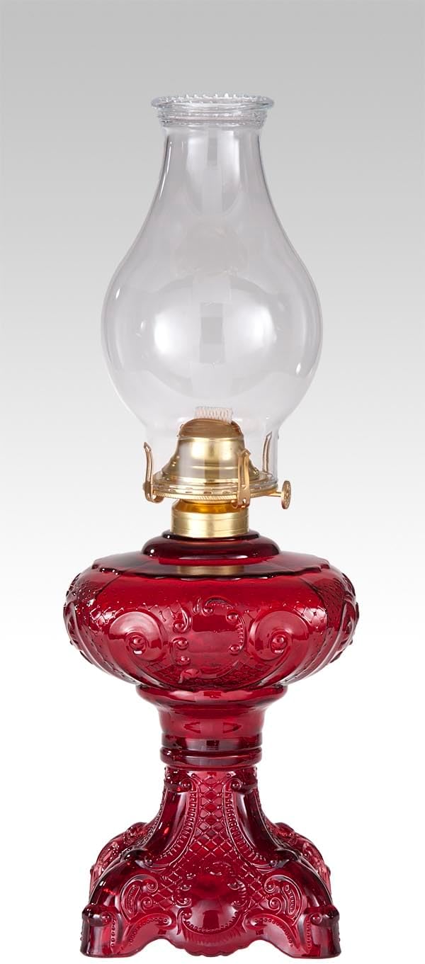 B&P Lamp® Clear Princess Feather Oil Lamp