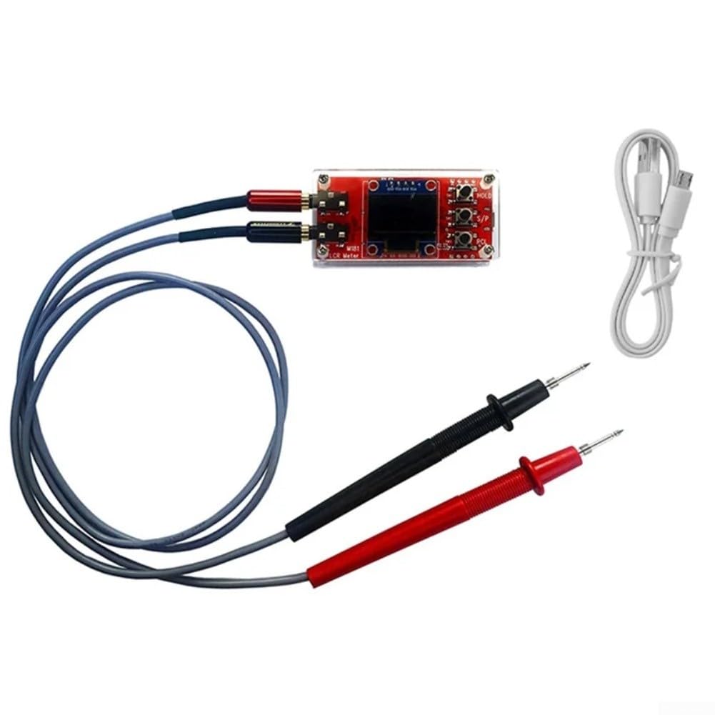 LCR Messgerät Bridge-Kit, hochpräziser Auto-Test mit LCD-Display-Halter, USB-Datenausgang für R C L Messung, Elektronik DIY Training