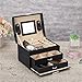 Produktbild Aufbewahrungsbox für Schmuck Schmuckkiste, 3-Lagen-PU-Leder-Schmuck-Aufbewahrungsbox mit Spiegel und Verriegelung, Schubladentyp, zum Laden von Ringen, Armbändern, Ohrringen, Halsketten, Kunstleder un