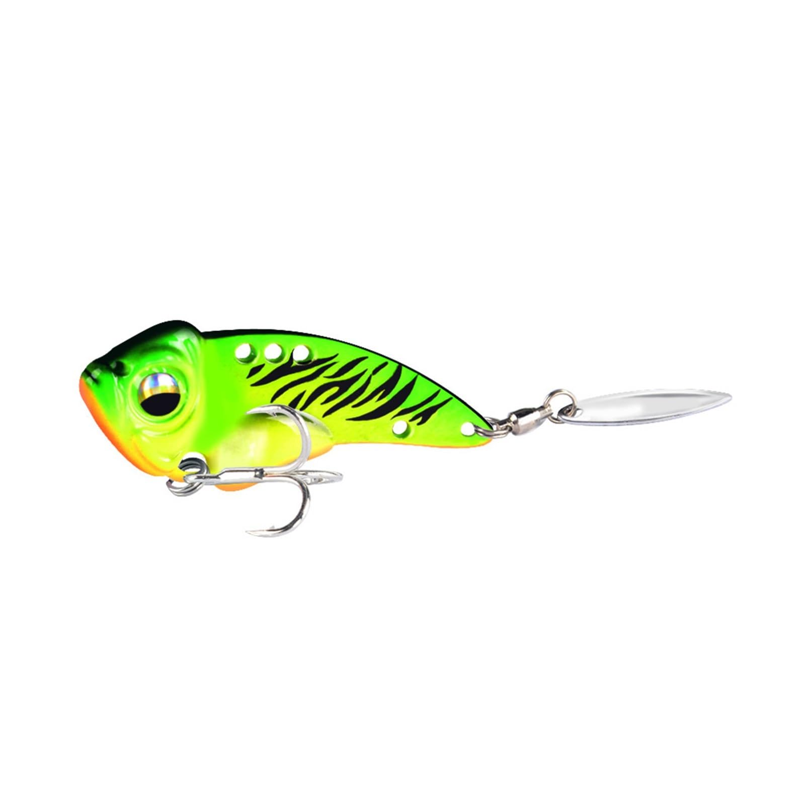 6 Pièces Ensemble 8.5g 17g Vib Cuillère Métal Leurres De Pêche Appât Bar Brochet Truite Gabarit Spinnerbait Paillettes Vibrant Pesca