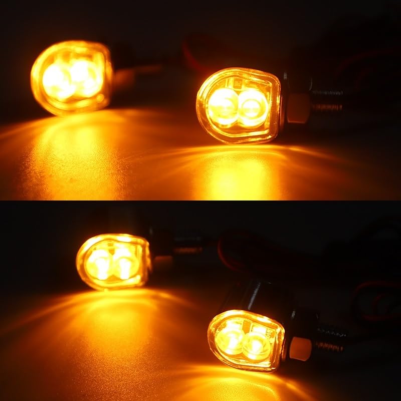 Clignotants LED moto 8mm intermitentes ambre 12V signalisation