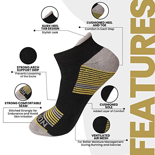 Image of Compression Ankle Socks for Men & Women - Stretch Fit, Cushioned Support & Breathable Comfort, Size 7-10