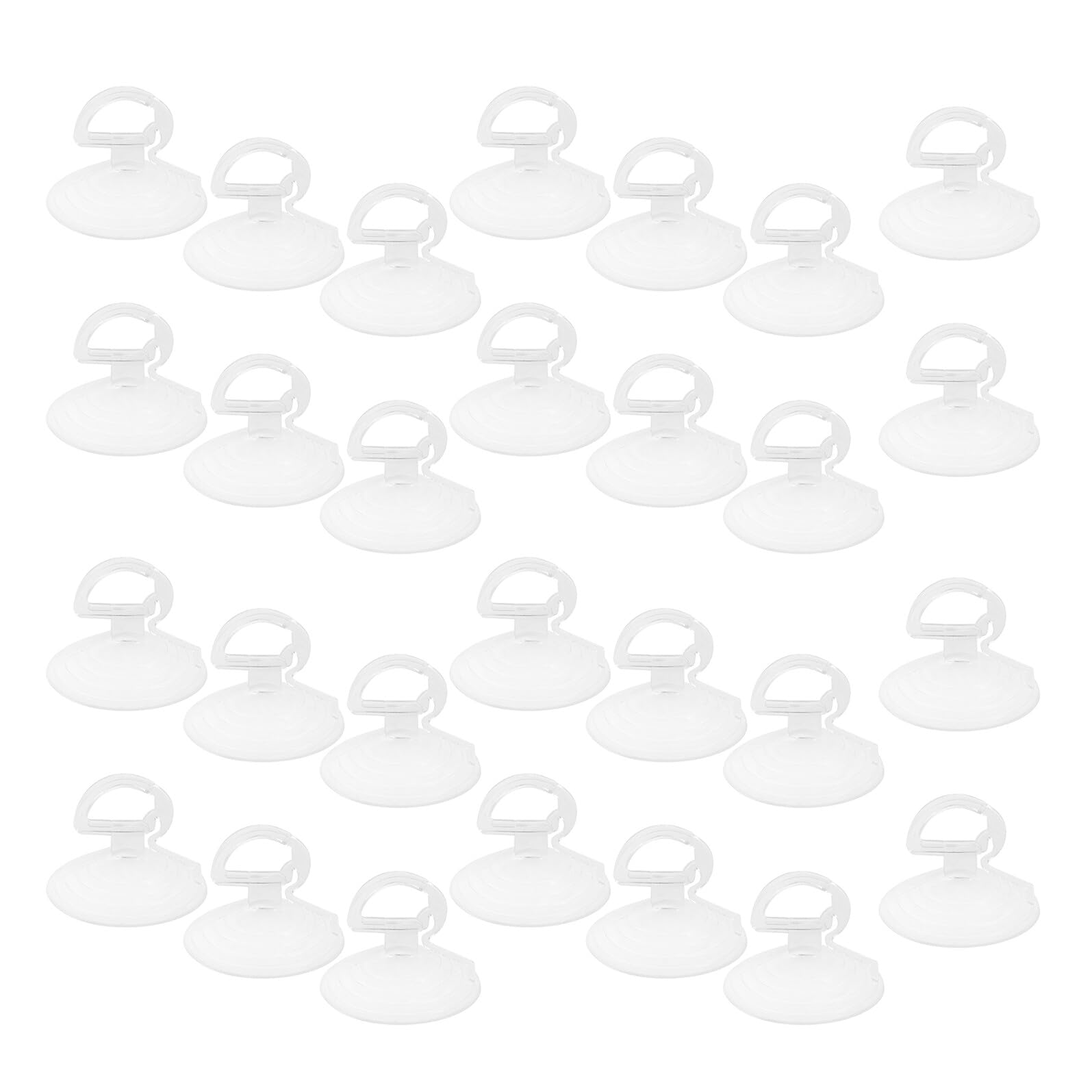 Cabilock 400 Ventosas de Plástico Transparentes para Parabrisas de Coche 3,5 Cm con Anilla de Tiro, Reutilizables y Resistentes al Calor para Parasoles Interiores y Organización