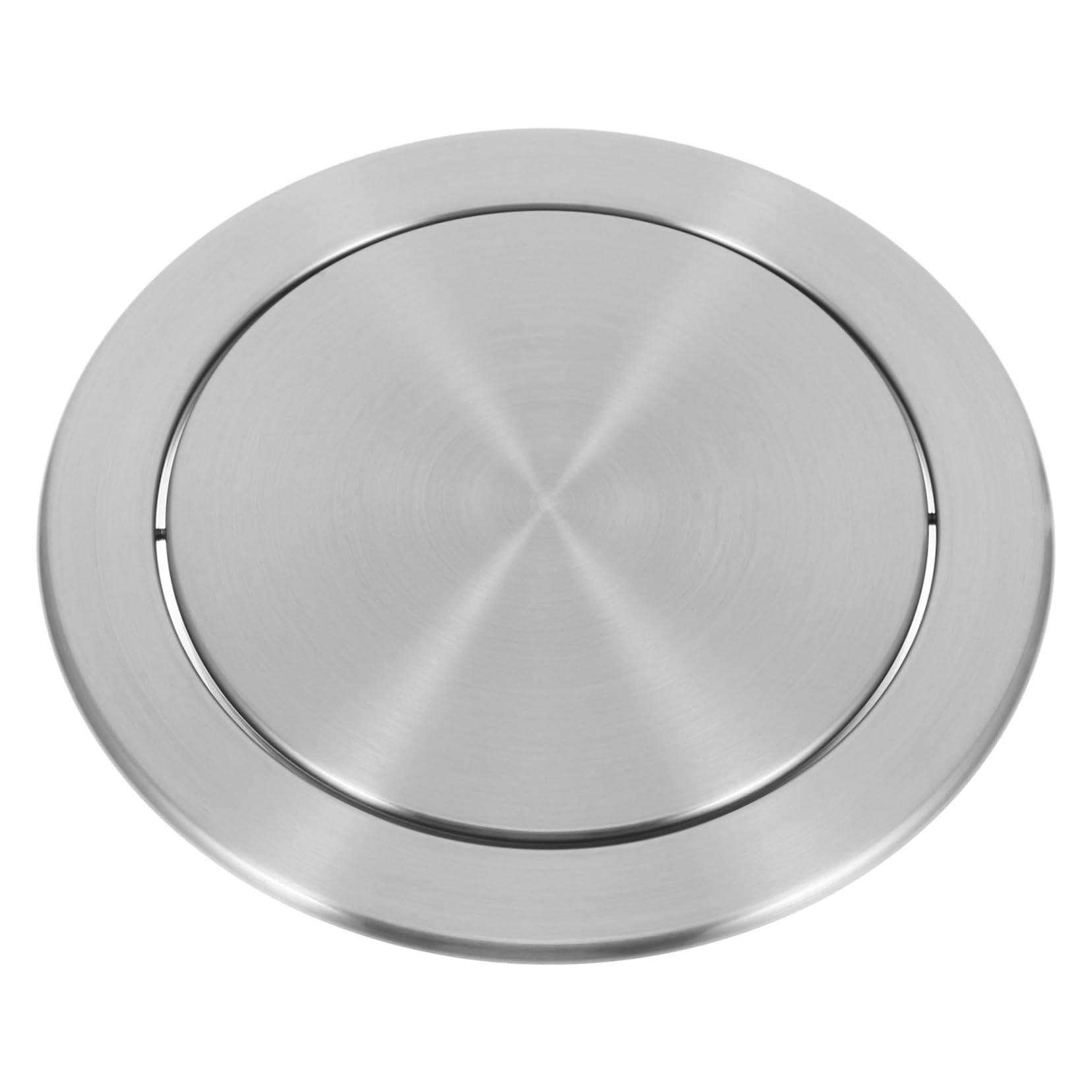 Couvercle poubelle encastré basculant inox évite les odeurs