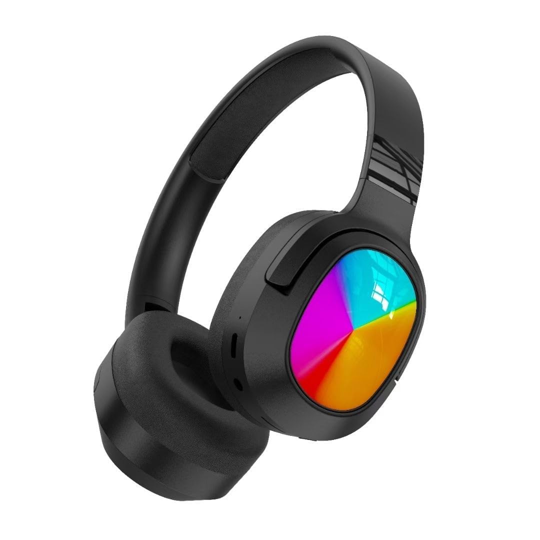 Drumstone (𝐄𝐱𝐥𝐮𝐬𝐢𝐯𝐞 𝟐𝟎 𝐘𝐞𝐚𝐫𝐬 𝐰𝐚𝐫𝐫𝐚𝐧𝐭𝐲 Stereo Wireless Bluetooth Headset with LED Lights, High Bass, Over-Ear Comfort & Long Battery Life for Music & Gaming-image-5