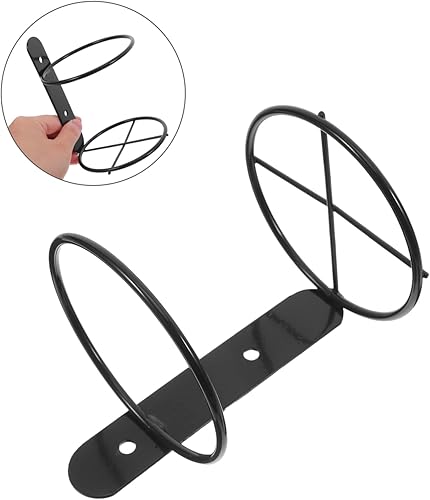 Miniatura 8 de BESTonZON Estante de vino montado en la pared, 2 unidades, soporte para exhibición de botellas de vino, organizador de almacenamiento rústico de