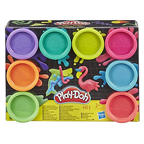 Pâte À Modeler 8 Pots Arc en ciel Play doh Hasbro Le Coffret - vue 8