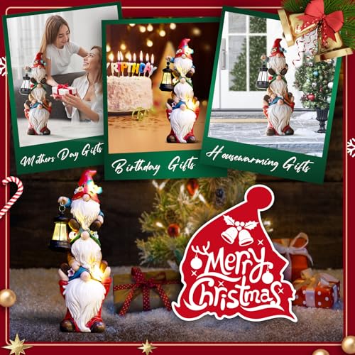 Christmas-Gnome-Statue-with-Solar-Lights-Garden-Sculptures-Funny-Triple-Gnome-Outdoor-Patio-Lawn-Yard-Balcony-Home-Decor-Birthday-Gift-for-Woman-Grandma-12-in-Garden-Gnome