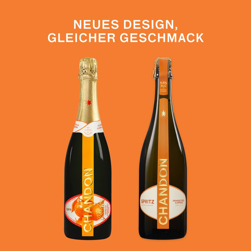 Chandon Spritz Orange Peel & Spices, 0,75L, 11.5% vol. | Neuer Look, gleicher Inhalt | Premium-Aperitif | Servierfertig | Auf Eis genießen | Design kann variieren - 2