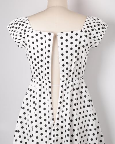 Image of YARN & INK Retro Swing Dresses for Women 1950s Vintage Rockabilly Clothes Pinup Clothing Cocktail Party Dress